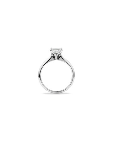 Certified Solitaire Engagement Ring with 1 Carat TW Diamond in 18kt White Gold Certified Solitaire Engagement Ring with 1 Carat TW Diamond in 18kt White Gold