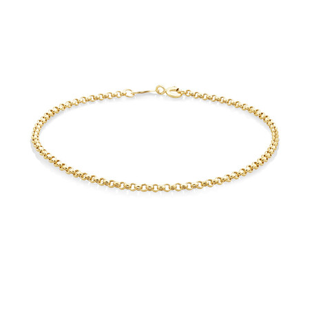 21cm (8") Hollow Belcher Bracelet in 10kt Yellow Gold 21cm (8") Hollow Belcher Bracelet in 10kt Yellow Gold