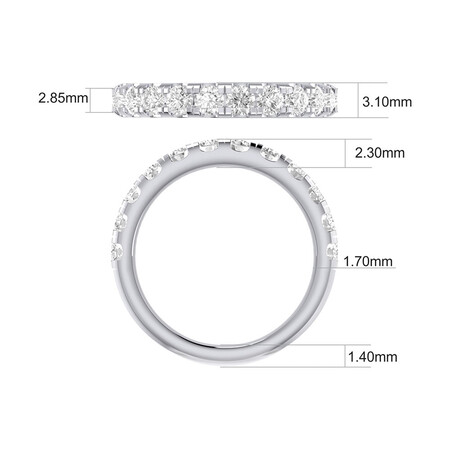 Evermore Wedding Band with 1 Carat TW Diamonds in 14ct White Gold Evermore Wedding Band with 1 Carat TW Diamonds in 14ct White Gold