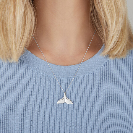Whale's Tail Pendant in Sterling Silver Whale's Tail Pendant in Sterling Silver
