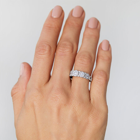 Bubble Ring with 1 Carat TW of Diamonds in 10kt White Gold Bubble Ring with 1 Carat TW of Diamonds in 10kt White Gold