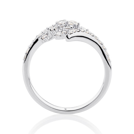 Scatter Ring with 0.50 Carat TW of Diamonds in 10ct White Gold Scatter Ring with 0.50 Carat TW of Diamonds in 10ct White Gold