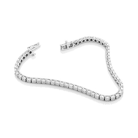 Tennis Bracelet with 0.50 Carat TW of Diamonds in Sterling Silver Tennis Bracelet with 0.50 Carat TW of Diamonds in Sterling Silver