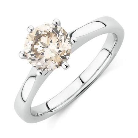 Solitaire Engagement Ring with 1.50 TW Diamond in 14ct White Gold Solitaire Engagement Ring with 1.50 TW Diamond in 14ct White Gold