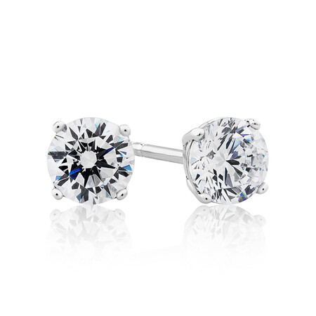 Stud Earring Set with Pearl and Cubic Zirconia in Sterling Silver Stud Earring Set with Pearl and Cubic Zirconia in Sterling Silver