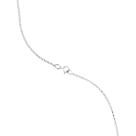 P Initial Necklace with 0.10 Carat TW of Diamonds in 10kt White Gold P Initial Necklace with 0.10 Carat TW of Diamonds in 10kt White Gold