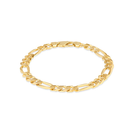 23cm (9") Figaro Bracelet in 10kt Yellow Gold 23cm (9") Figaro Bracelet in 10kt Yellow Gold