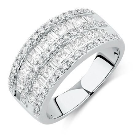Ring with 2 Carat TW of Diamonds in 14ct White Gold Ring with 2 Carat TW of Diamonds in 14ct White Gold