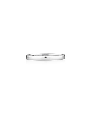 2mm Lite Half Round Wedding Band in 10kt White Gold 2mm Lite Half Round Wedding Band in 10kt White Gold