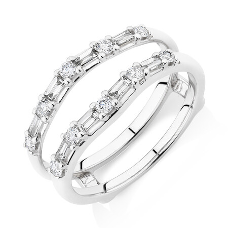 Enhancer Ring with 0.45 Carat TW of Diamonds in 10ct White Gold Enhancer Ring with 0.45 Carat TW of Diamonds in 10ct White Gold