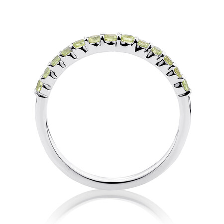 Stacker Ring with Peridot in Sterling Silver Stacker Ring with Peridot in Sterling Silver