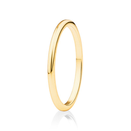 1.4mm High Domed Band Ring in 10kt Yellow Gold 1.4mm High Domed Band Ring in 10kt Yellow Gold