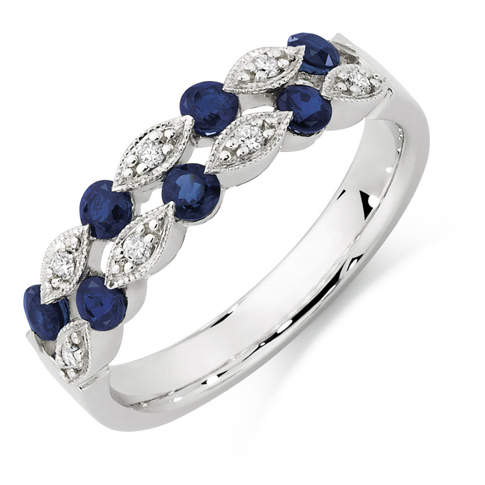 Michael hill sapphire and diamond ring top
