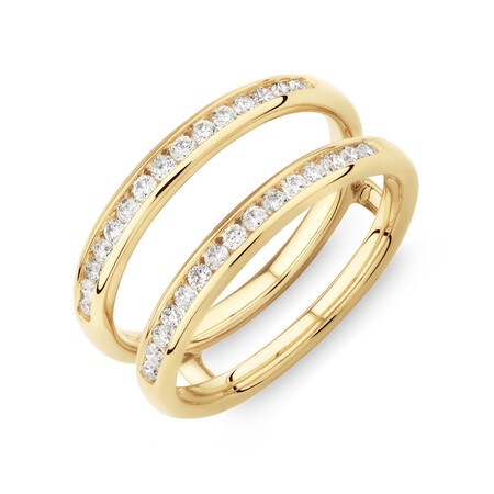 Evermore Enhancer Ring with 0.40 Carat TW Diamonds in 14kt Yellow Gold Evermore Enhancer Ring with 0.40 Carat TW Diamonds in 14kt Yellow Gold