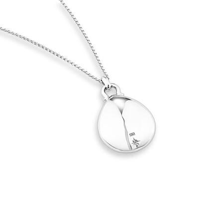 Sculpture Dome Oval Pendant in Sterling Silver Sculpture Dome Oval Pendant in Sterling Silver
