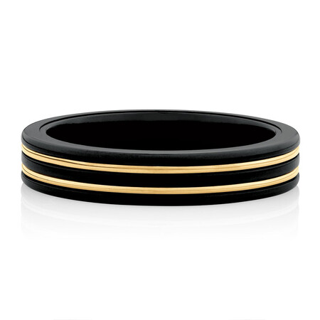 Ring in Black Titanium & 10kt Yellow Gold Ring in Black Titanium & 10kt Yellow Gold