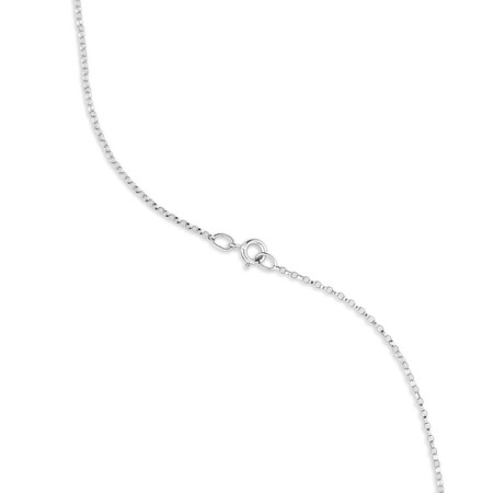 O Initial Necklace with 0.10 Carat TW of Diamonds in 10kt White Gold O Initial Necklace with 0.10 Carat TW of Diamonds in 10kt White Gold
