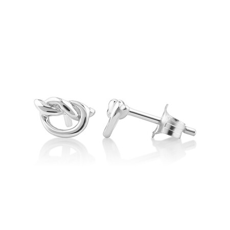 Knot Stud Earrings in Sterling Silver Knot Stud Earrings in Sterling Silver