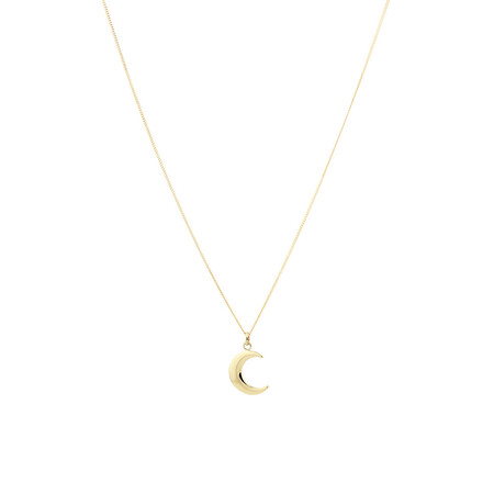 Moon Pendant in 10ct Yellow Gold Moon Pendant in 10ct Yellow Gold