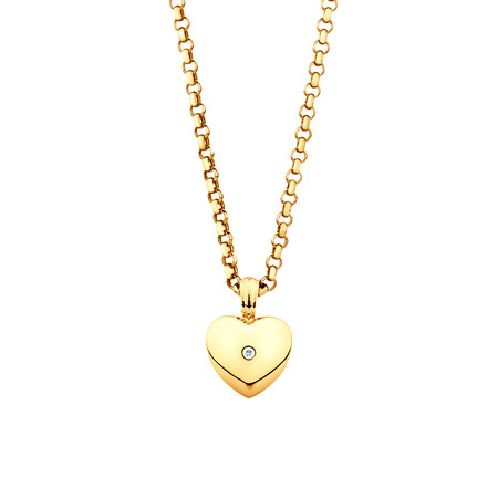 Enhancer Pendant with Diamonds in 10ct Yellow Gold Enhancer Pendant with Diamonds in 10ct Yellow Gold