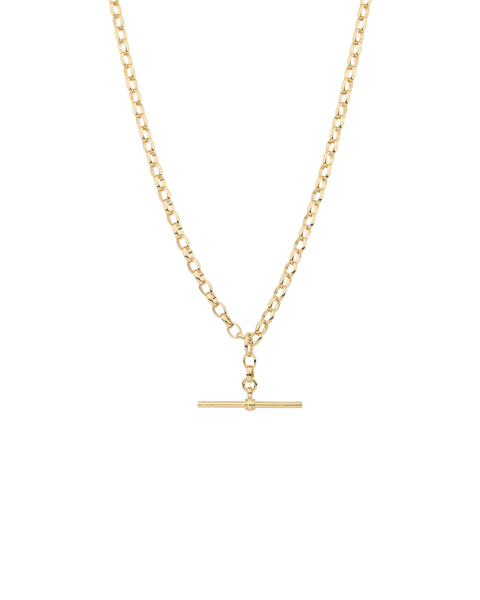 55cm 22 Belcher Fob Chain in 10kt Yellow Gold