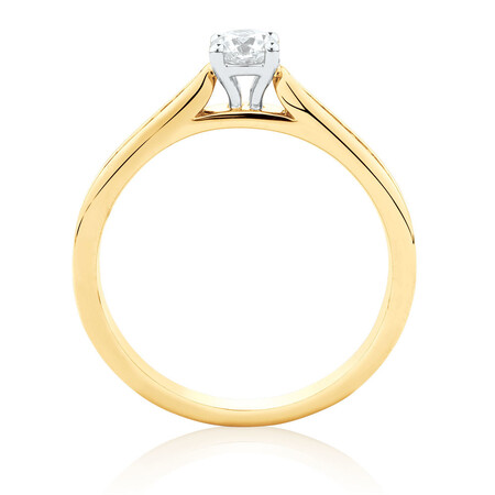 Engagement Ring with 1/2 Carat TW of Diamonds in 14kt Yellow & White Gold Engagement Ring with 1/2 Carat TW of Diamonds in 14kt Yellow & White Gold