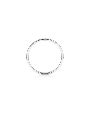2mm Lite Half Round Wedding Band in 10kt White Gold 2mm Lite Half Round Wedding Band in 10kt White Gold