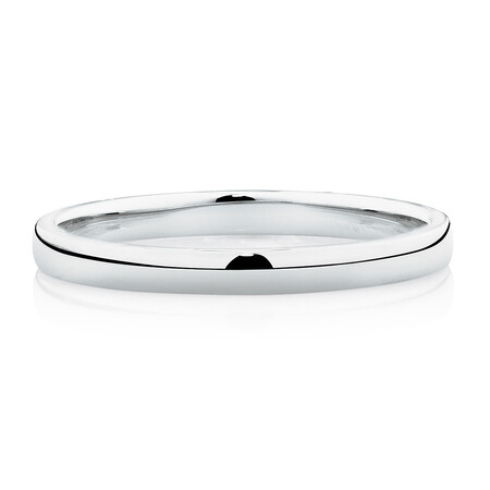 High Domed Wedding Band in 18ct White Gold High Domed Wedding Band in 18ct White Gold
