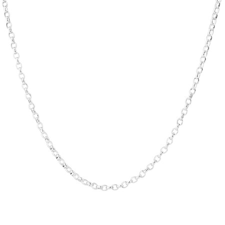 70cm (28") Oval Belcher Chain in Sterling Silver 70cm (28") Oval Belcher Chain in Sterling Silver