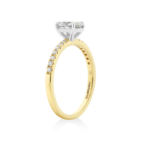 Southern Star Engagement Ring with 0.85 Carat TW of Diamonds in 18kt Yellow & White Gold Southern Star Engagement Ring with 0.85 Carat TW of Diamonds in 18kt Yellow & White Gold