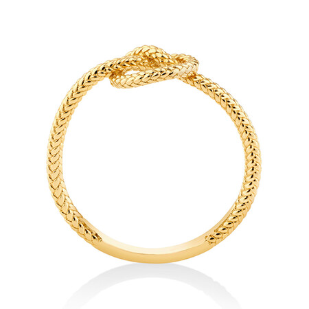 Overhand Rope Knot Ring in 10ct Yellow Gold Overhand Rope Knot Ring in 10ct Yellow Gold