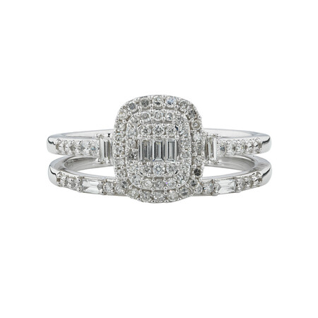 Evermore Bridal Set with 0.40 Carat TW of Diamonds in 10ct White Gold Evermore Bridal Set with 0.40 Carat TW of Diamonds in 10ct White Gold