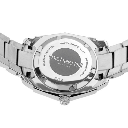 Ladies Mother of Pearl Watch with 0.25 Carat TW of Diamonds in Stainless Steel Ladies Mother of Pearl Watch with 0.25 Carat TW of Diamonds in Stainless Steel