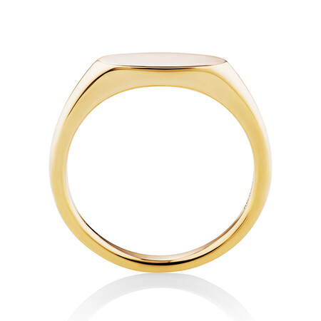 Oval Signet Ring in 10kt Yellow Gold Oval Signet Ring in 10kt Yellow Gold