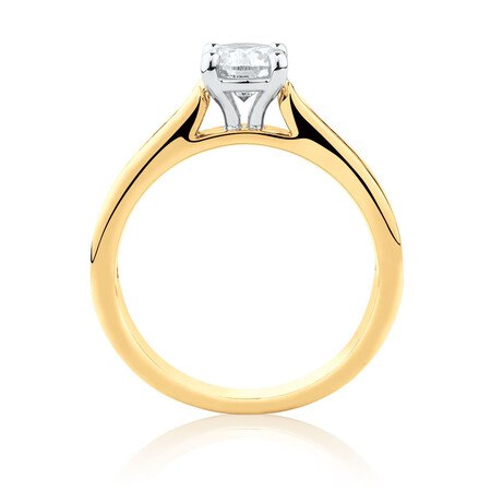 Engagement Ring with 1 1/4 Carat TW of Diamonds in 14kt Yellow & White Gold Engagement Ring with 1 1/4 Carat TW of Diamonds in 14kt Yellow & White Gold