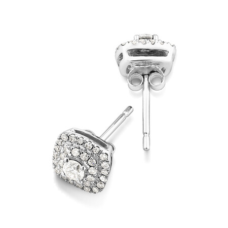 Stud Earrings with 1/2 Carat TW of Diamonds in 10kt White Gold Stud Earrings with 1/2 Carat TW of Diamonds in 10kt White Gold