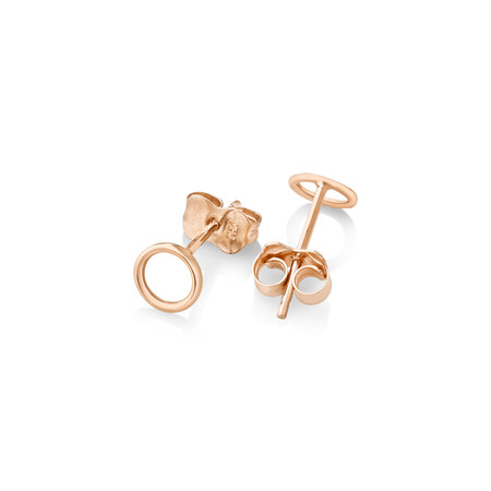 5mm Circle Stud Earrings in 10kt Rose Gold 5mm Circle Stud Earrings in 10kt Rose Gold
