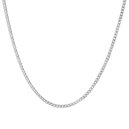 60cm (24") 2.5mm-3mm Width Curb Chain in Sterling Silver 60cm (24") 2.5mm-3mm Width Curb Chain in Sterling Silver