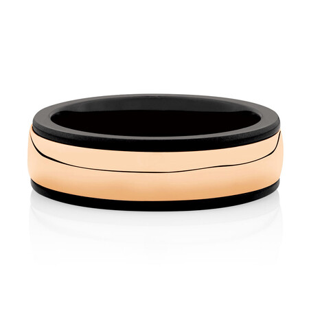Ring in Black Titanium & 10kt Rose Gold Ring in Black Titanium & 10kt Rose Gold