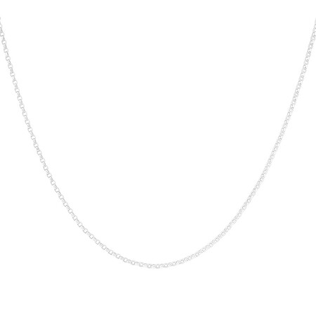45cm (18") Diamond Cut Belcher Chain in 18ct White Gold 45cm (18") Diamond Cut Belcher Chain in 18ct White Gold