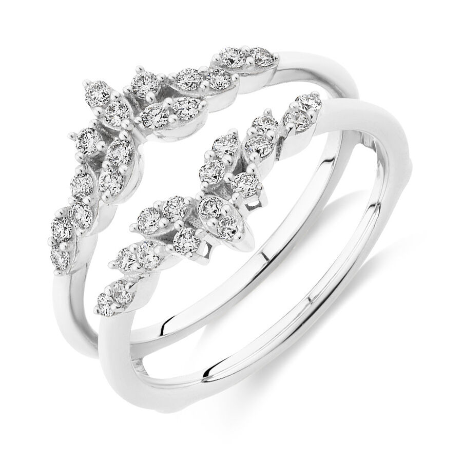 Evermore Enhancer Ring with 0.33 Carat TW Of Diamonds in 10kt White Gold