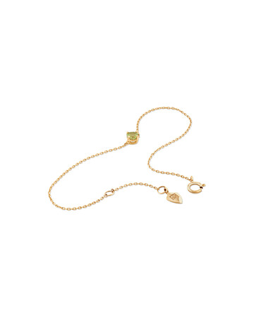 19cm (7.5") Bracelet with Peridot in 10kt Yellow Gold 19cm (7.5") Bracelet with Peridot in 10kt Yellow Gold