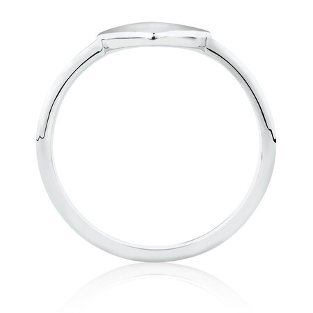 Heart Signet Ring in Sterling Silver Heart Signet Ring in Sterling Silver