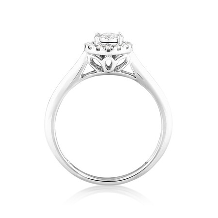 Engagement Ring with 1/4 Carat TW of Diamonds in 10ct White Gold Engagement Ring with 1/4 Carat TW of Diamonds in 10ct White Gold