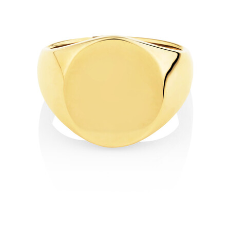 Men's Signet Ring in 10ct Yellow Gold Men's Signet Ring in 10ct Yellow Gold