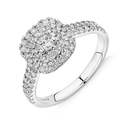 Evermore Bridal Set with 1 Carat TW of Diamonds in 14ct White Gold Evermore Bridal Set with 1 Carat TW of Diamonds in 14ct White Gold