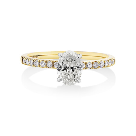 Southern Star Engagement Ring with 0.85 Carat TW of Diamonds in 18kt Yellow & White Gold Southern Star Engagement Ring with 0.85 Carat TW of Diamonds in 18kt Yellow & White Gold