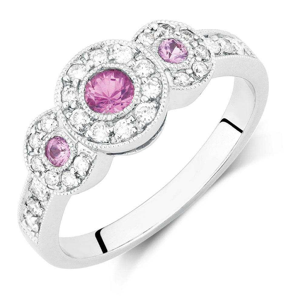 Michael hill peach sapphire ring outlet