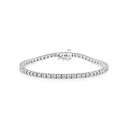 Tennis Bracelet with 4 Carat TW of Diamonds in 10kt White Gold Tennis Bracelet with 4 Carat TW of Diamonds in 10kt White Gold