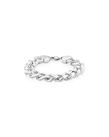 22cm Heavy Curb Chain Bracelet in Sterling Silver 22cm Heavy Curb Chain Bracelet in Sterling Silver